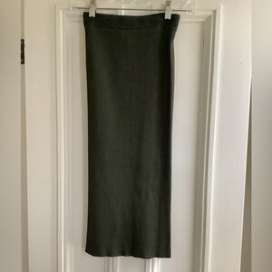 NWT Michael Michael Kors Olive Green Knit Pencil Skirt XXS